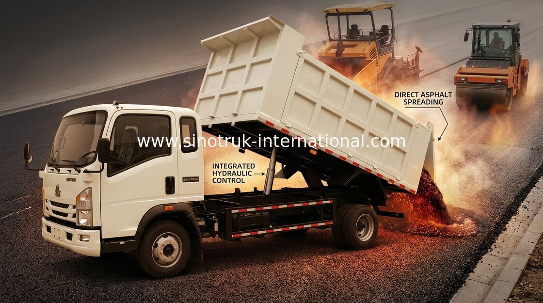 4×2 Rhd 8 toneladas de descarregador Tipper Truck 116hp para minar usando-se