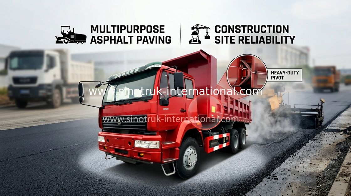 Príncipe dourado médio 290HP do caminhão basculante SINOTRUK do caminhão basculante do comprimento LHD 6X4 para minar