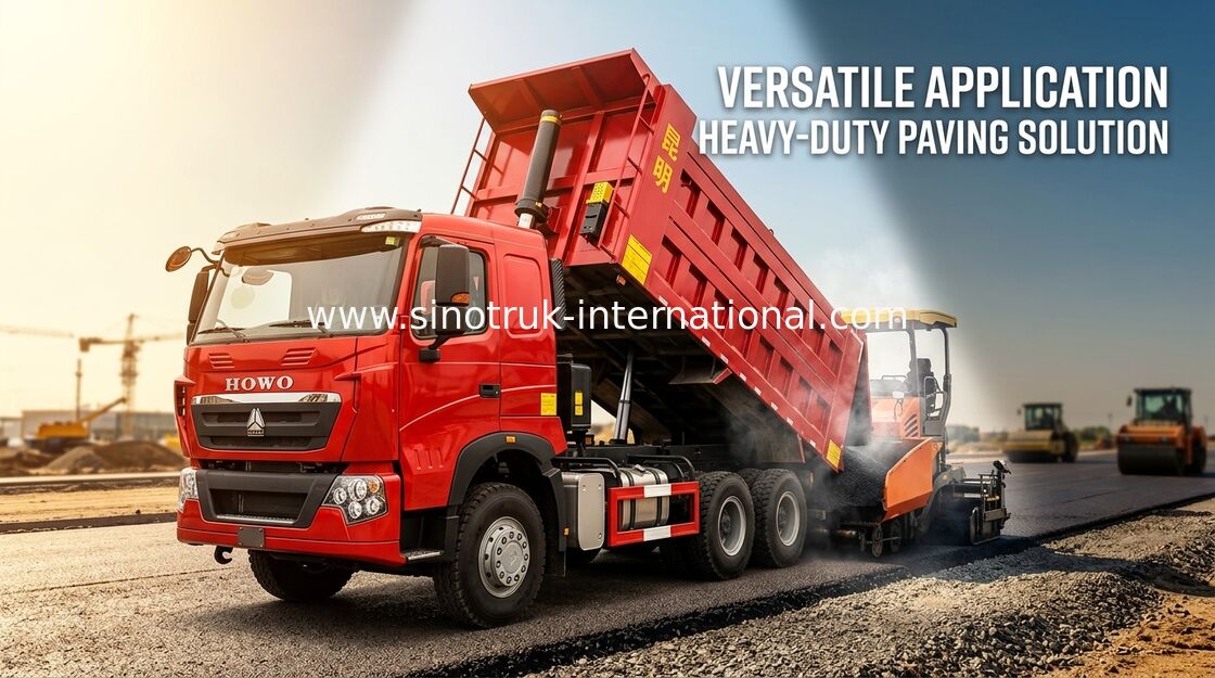 O motor alemão 12 do homem do caminhão basculante de SINOTRUK HOWO T7H roda 360HP LHD para a área de mineração