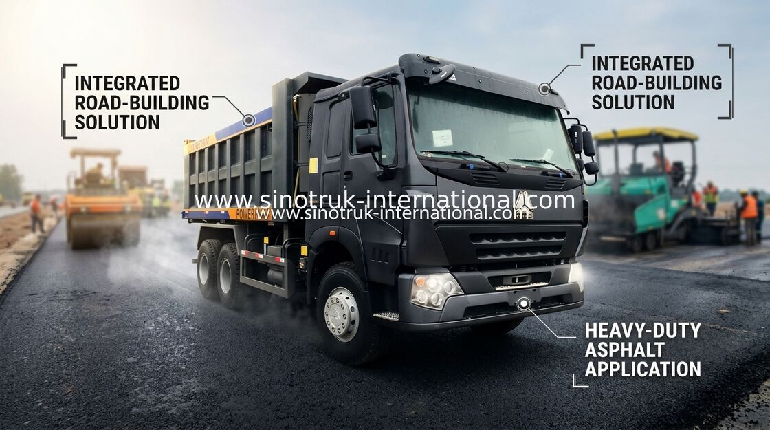 20 CBM 30 - sistema de levantamento dianteiro de 40 toneladas do caminhão basculante LHD 371 HP 6X4 de SINOTRUK