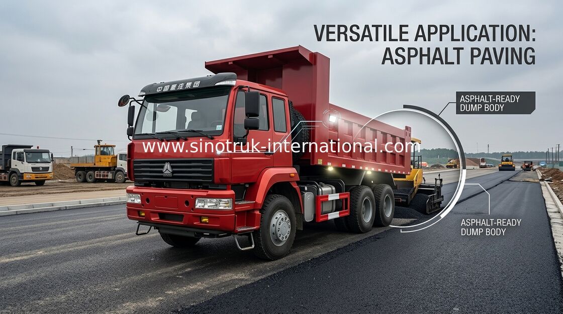 Caminhão dourado 290 HP 10 do príncipe caminhão basculante de SINOTRUK - caminhão basculante pesado de 25CBM ZZ3251M3241W