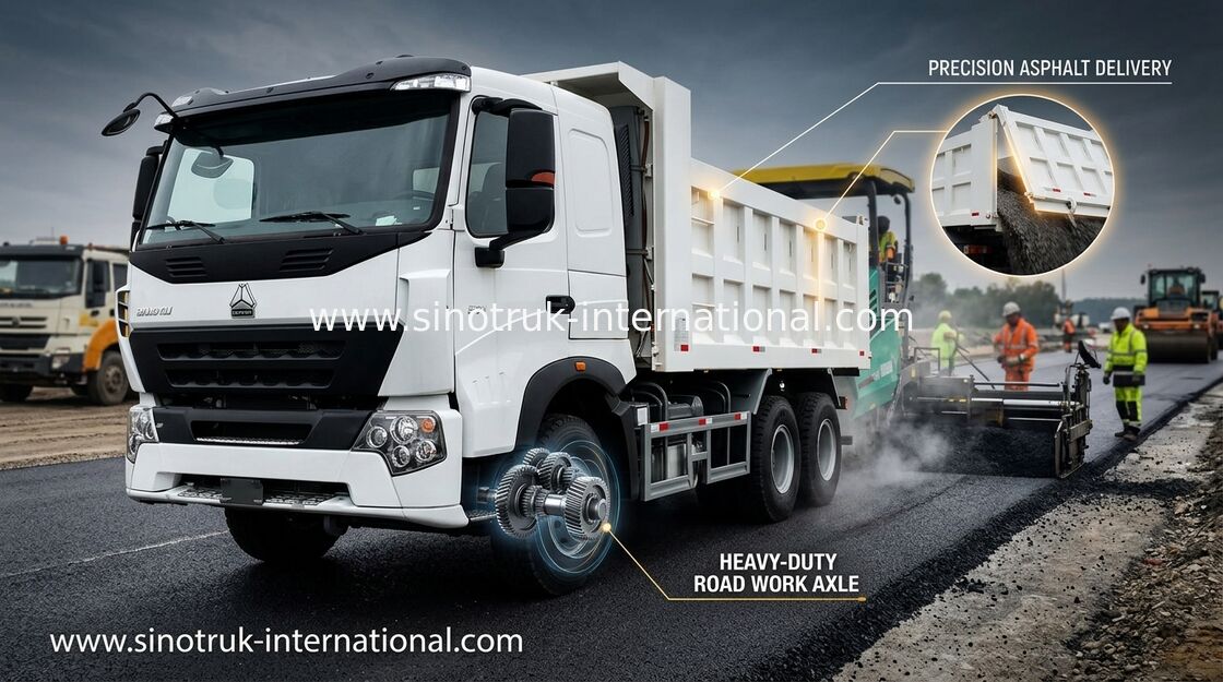 Eficácia do combustível alta do caminhão basculante branco de Sinotruk Howo da cor 30 - 40 toneladas para minar