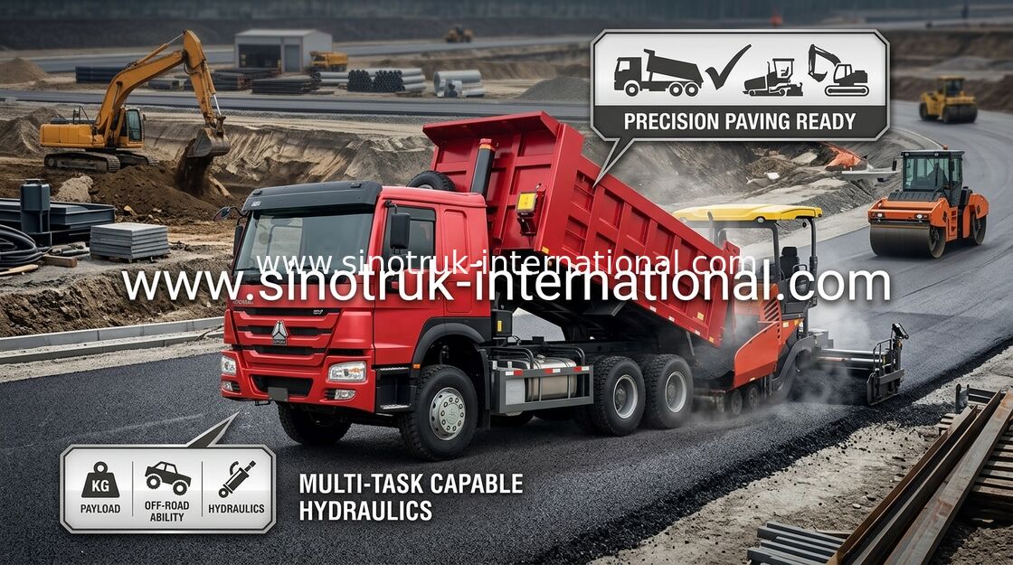 Levantamento dianteiro do motor 336HP HYVA do Euro 2 do caminhão basculante do caminhão basculante de LHD 6X4 SINOTRUK HOWO