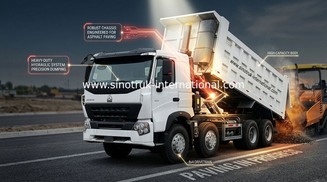 Caminhão basculante A7 371 HP de Sinotruk Howo 12 toneladas 20 - 30 CBM ZZ3317N3867N1 das rodas LHD 60