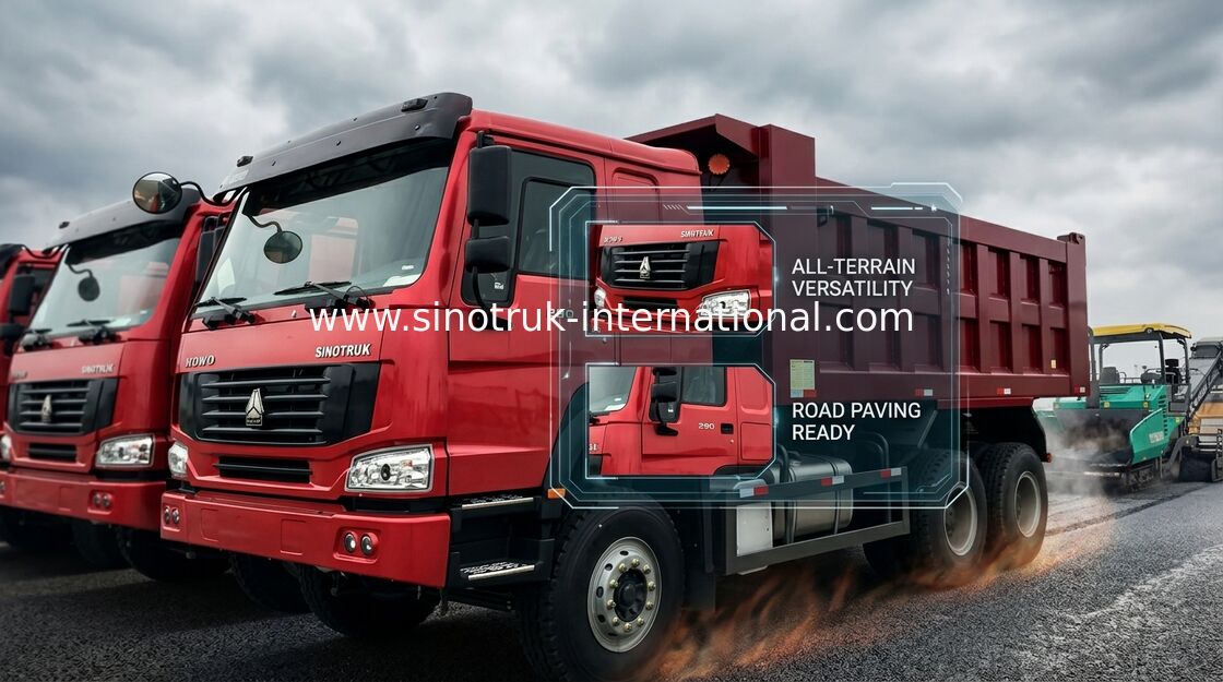 O caminhão basculante 10 de HOWO roda 371HP LHD 10 - 25 CBM 30 - 40tons para o setor mineiro