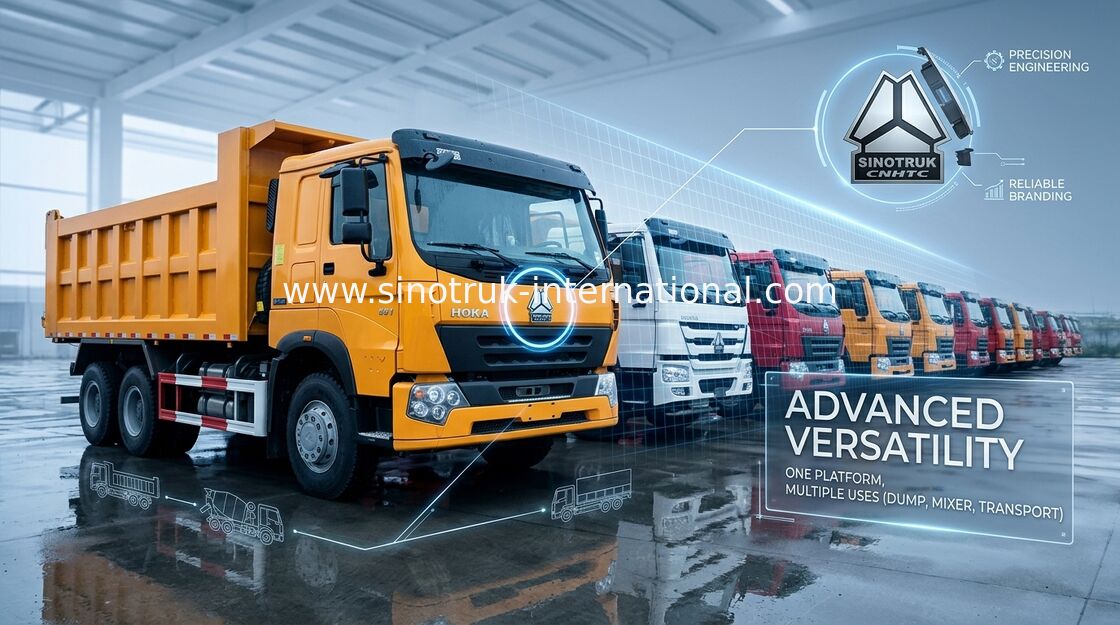 O caminhão basculante resistente 10 do caminhão basculante de LHD 6X4 roda 30 - 40 toneladas para o setor mineiro
