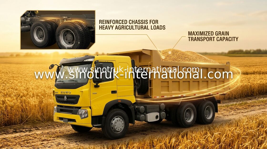 Caminhão basculante SINOTRUK HOWO A7 371HP LHD 6X4 25 - 40 toneladas para a indústria da construção civil