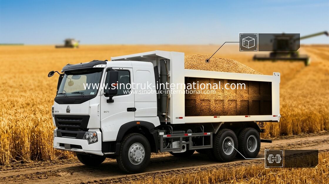 Camião basculante comercial A7 do caminhão basculante de SINOTRUK HOWO 30 - 40 toneladas para a construção