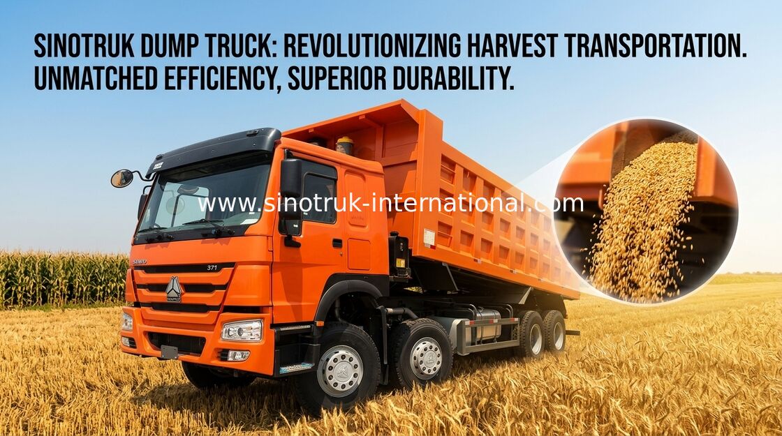 O camião basculante SINOTRUK HOWO 371HP 12 roda LHD 31tons 20-30CBM ZZ3317N3867W