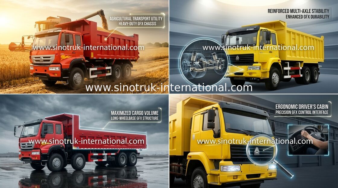 Camião basculante dourado 6X4 336HP LHD 25-30tons ZZ3251N3641W do príncipe Caminhão basculante de SINOTRUK