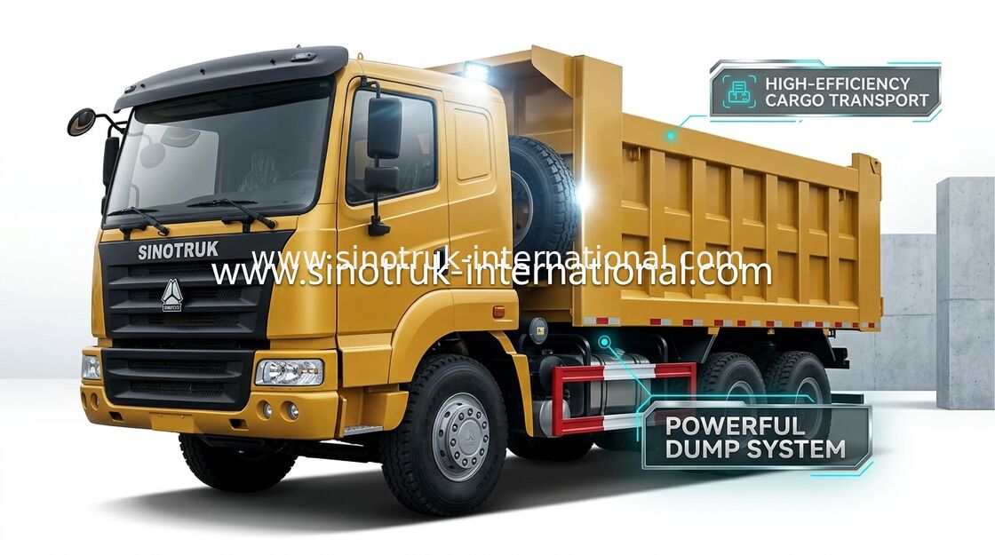 Camião basculante SINOTRUK HOWO 25-40tons 371HP 6X4 RHD 10-25CBM ZZ3257N3647A do caminhão basculante