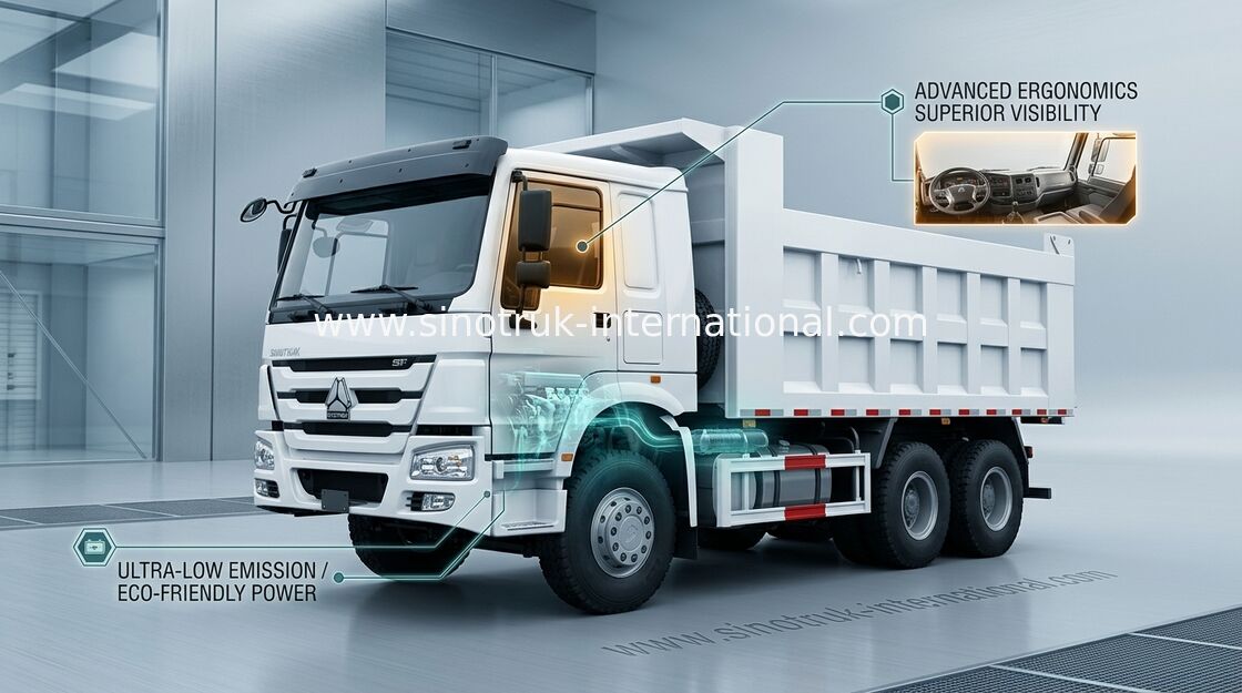 Camião basculante 6X4 371HP LHD 25tons 10-25CBM ZZ3257N3847A do caminhão basculante de SINOTRUK HOWO