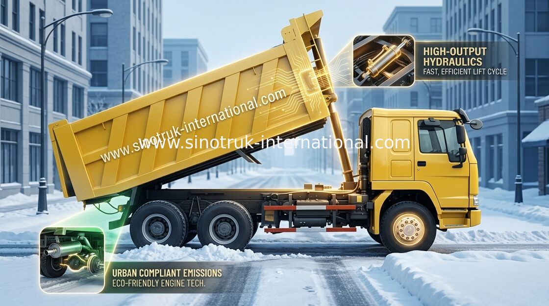 Camião basculante SINOTRUK HOWO 6X4 LHD 371HP 25tons 10-25CBM ZZ3257N3847A do caminhão basculante