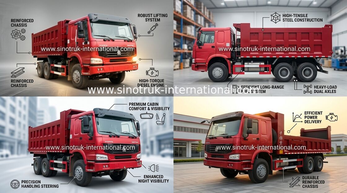 Bens ZZ3257N3647A da carga 30tons do camião basculante 6X4 10-25cbm do caminhão basculante de SINOTRUK HOWO