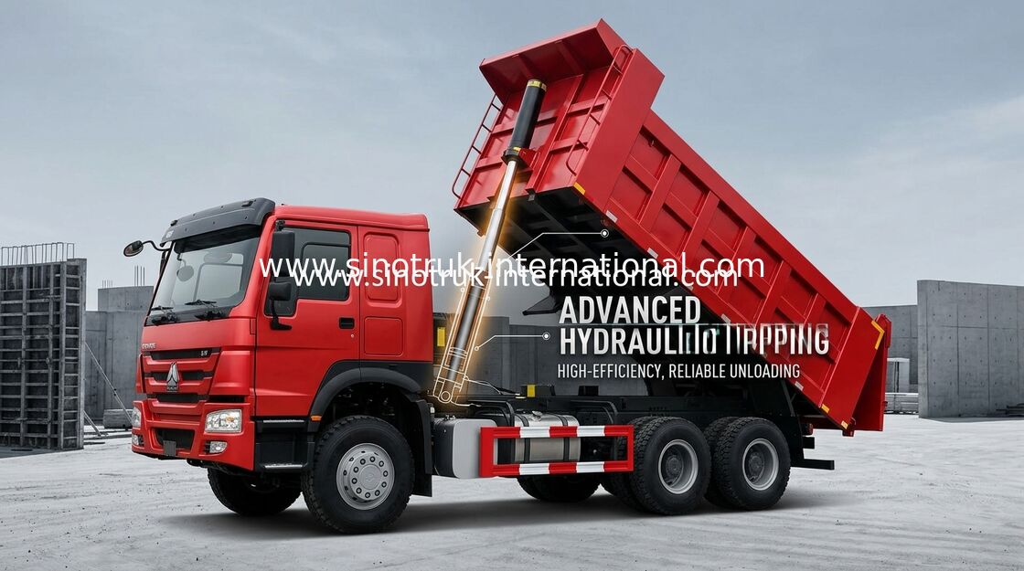A carga 25-40tons 371HP 6X4 10 do camião basculante SINOTRUK HOWO do caminhão basculante roda 10-25CBM
