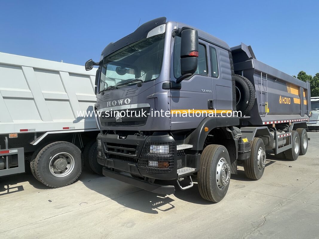 SINOTRUK TX modelo 400HP 8X4 caminhão basculante construção de levantamento frontal personalização do cliente