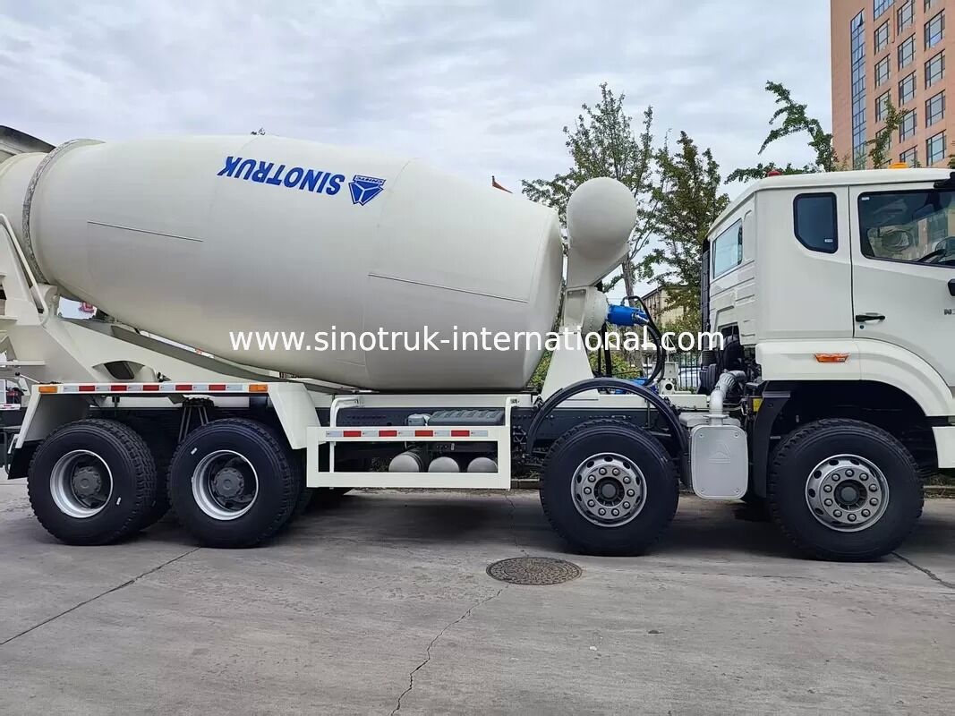 Heavy Duty HOWO 8x4 16CBM Concrete Mixer Truck 371HP Motor PMP Redutor de velocidade para construção