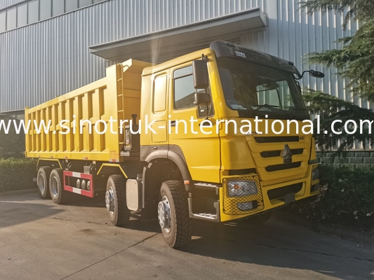 Amarelo de mineração do × 4 RHD das rodas 400Hp 8 de Sinotruk Howo Tipper Dump Truck 12