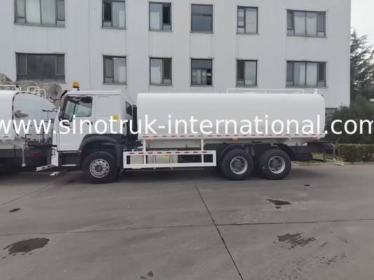 Sinotruk HOWO Caminhão de tanque de água 6x4 RHD branco ZZ1257V4347B1 Com função de descarga de alta pressão