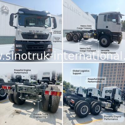 SINOTRUK HOWO LHD 6X4  Water Oil Tanker Chassis Cargo Chassis