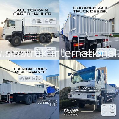 Desbloqueie o poder e a versatilidade de todos os conquistadores Branco HOWO 6x6 400HP Off - Road Cargo Truck