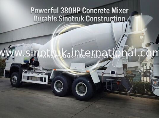 Sinotruk Howo caminhão de mistura de concreto 10CBM 6 X 4 Euro 2 380Hp Construção