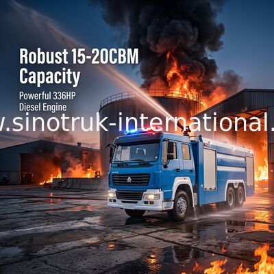 do caminhão diesel da luta contra o incêndio do salvamento da emergência de 15-20CBM 336HP poder forte