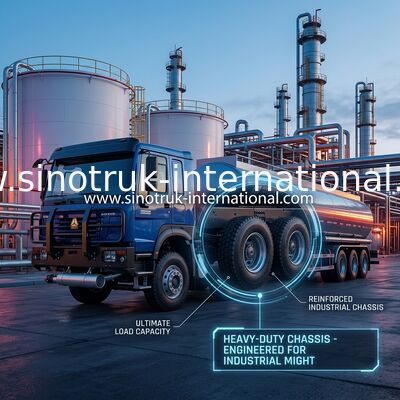 SINOTRUK HOWO 6×4 10 rodas Oil Tank Truck 400HP chassi de tanque de óleo