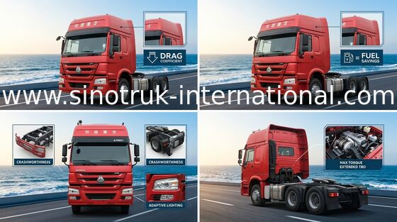 Caminhão SINOTRUK HOWO LHD 6X4 Euro2 336HP ZZ4257N3241W do trator