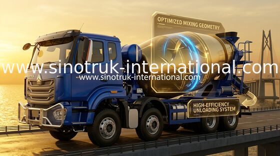 SINOTRUK HOWO NX 371HP 8*4 12 rodas caminhão de mistura de concreto, mistura de concreto, caminhão de mistura de cimento