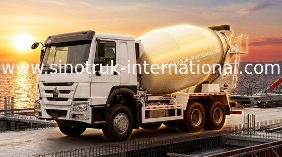 SINOTRUK HOWO LHD 6×4 10 rodas caminhão misturador de concreto alta potência 400 hp