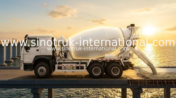 SINOTRUK HOWO 6×4 10 rodas caminhão de mistura de betão 400 HP alta eficiência LHD
