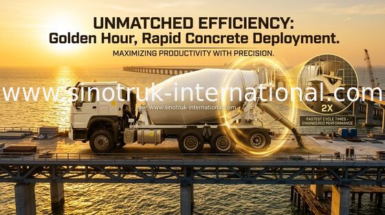 Sinotruk Howo caminhão de mistura de concreto 10-20CBM 6 x 4 Euro 380Hp Construção
