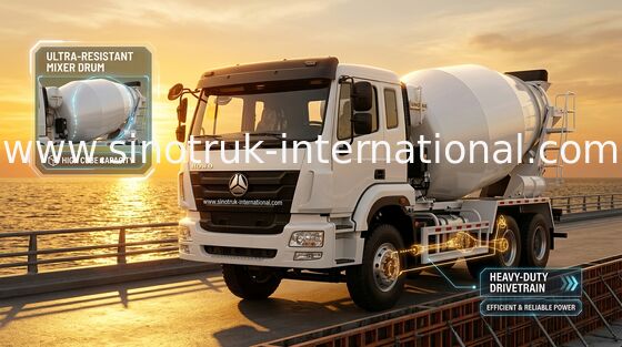 Caminhão Euro2 290HP 6X4 ZZ5255GJBM3846B1 da bomba do misturador concreto de SINOTRUK HOHAN