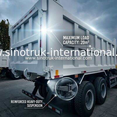 SINOTRUK HOWO 400HP camião de descarga para construção A7 Militar luz de aviso de pára-choque