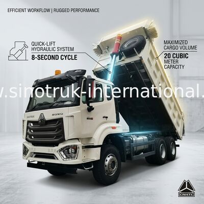 Construção Howo 6x4 Tipper Dump Truck RHD Drive