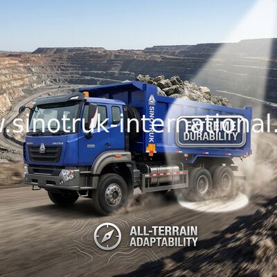 Sinotruk Howo Dump Truck Nx 6 × 4 Rhd 10 Rodas H77L Cabina Euro 2