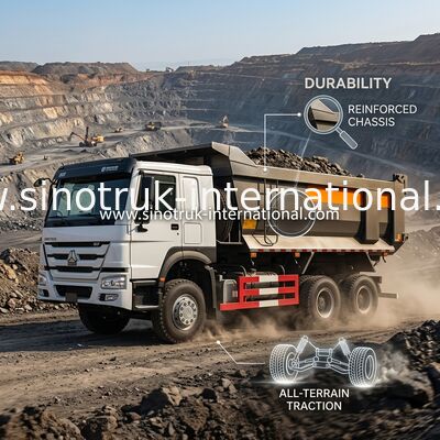 Caminhão basculante de mineração resistente LHD 6x4 de SINOTRUK HOWO