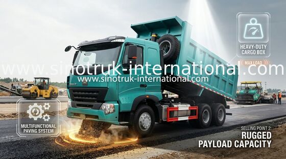 290HP do caminhão basculante 6 x 4 do caminhão basculante da construção de SINOTRUK HOWO A7 na cor azul