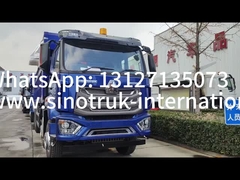 RHD 8×4 12 rodas ZZ3317V3847B1R Alta potência Baixo consumo de combustível380HP Blue HOWO Tipper Truck