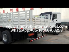 Sinotruk Howo Cargo Truck 6 × 6 All Wheel Drive Lhd 10 Wheels Long Cargo Box