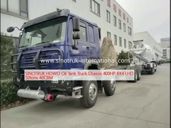 SINOTRUK HOWO Camião de tanque de petróleo Chassis 400HP 8X4 LHD 50tons 40CBM