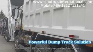 Caminhão basculante Sinotruk Howo impulsiona seus projetos