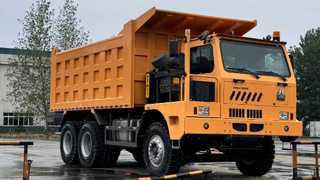 Veja a demonstração do caminhão basculante de mineração 6×4 90Ton 430HP LHD